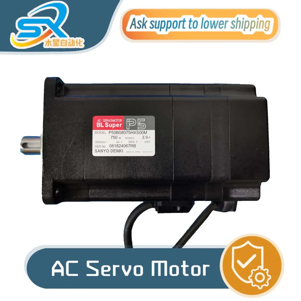 

100% Test OK Sanyo Motor P50B08075HXS00M 750w for Industriall Automation Inquire Before Ordering.