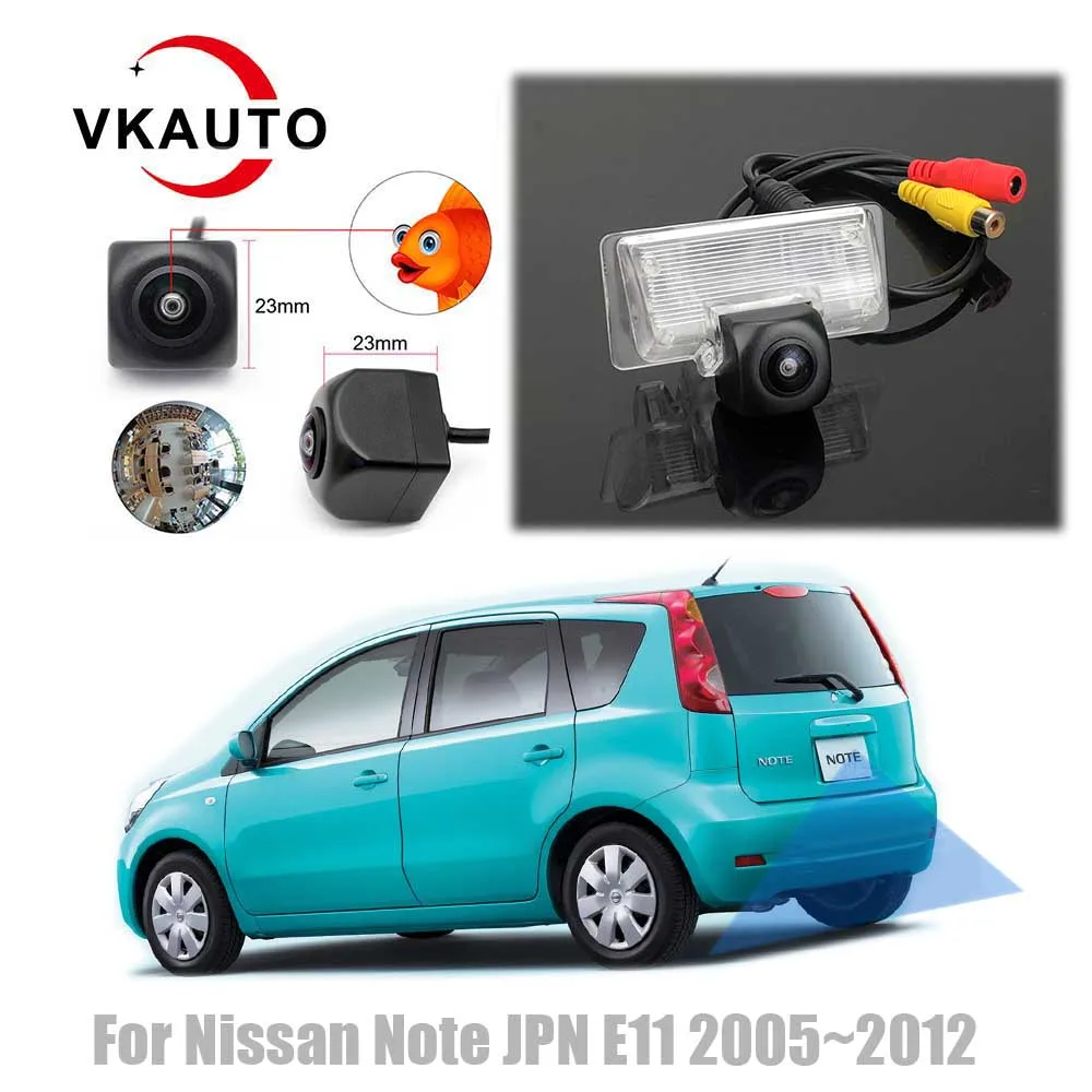 

VKAUTO Fish Eye Rear View Camera For Nissan Note E11 Japan 2005~2012 CCD HD Reverse Parking Backup Camera AHD/CVBS