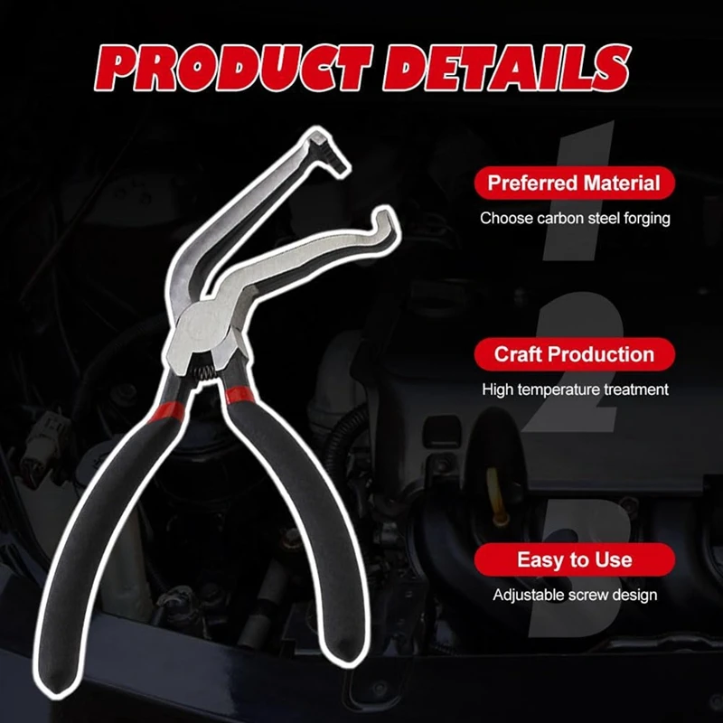 Promozione! Pinze per disconnessione elettrica da 2 pezzi, pinze per connettori elettrici per auto, pinze per tubi con clip per benzina per linea carburante per automobili