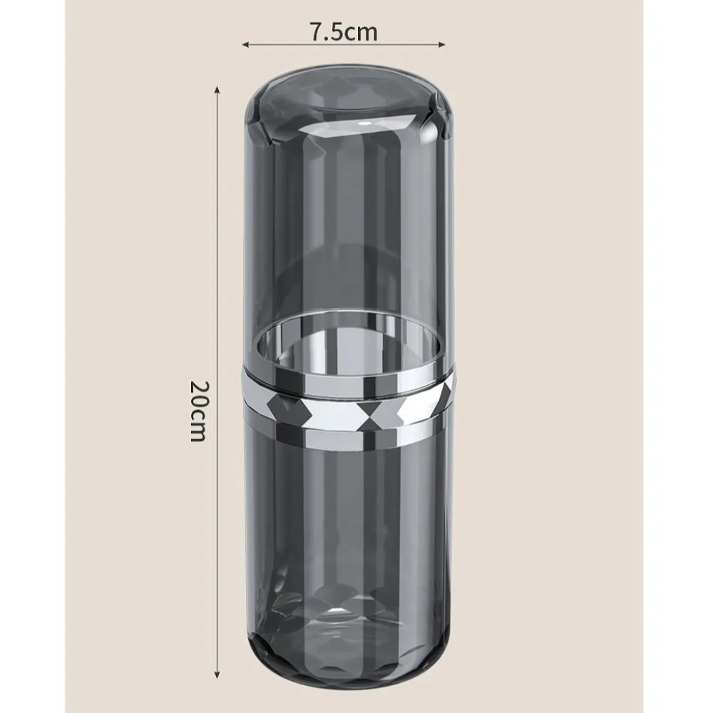 Plastic Tandpasta Opberg Cup Seal Ontwerp Grote Capaciteit Transparante Tandenborstel Case Mondwater Cup Stofdichte Tandenborstel Houder