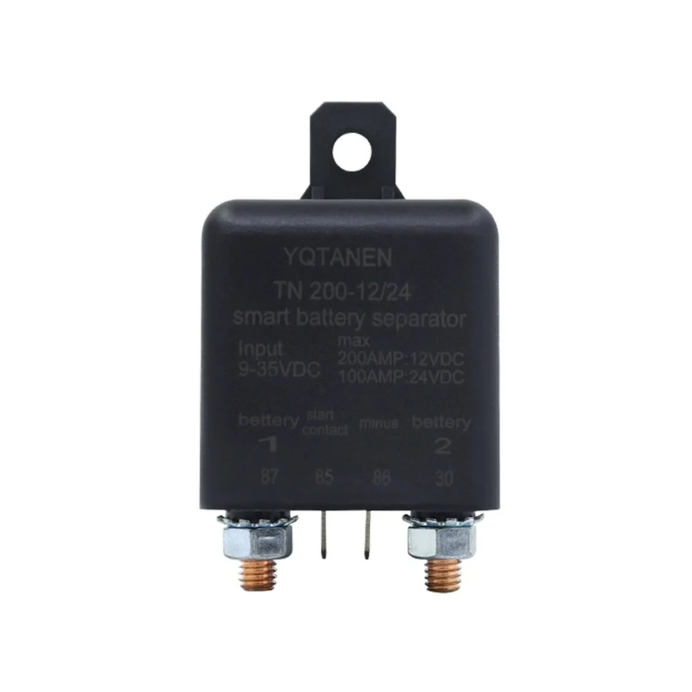 1 Set 100/120/200A 12V/24V Car Battery Anti-Leakage Relay Remote Control Power Cut-Off Switch for Vehicle