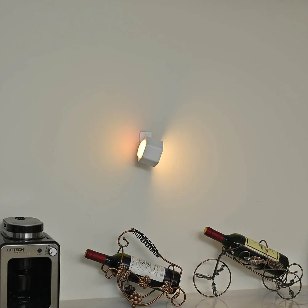 أضواء الجدار القابلة لإعادة الشحن، مصباح LED، بطارية 2000 مللي أمبير في الساعة لأعلى ولأسفل، مصباح جداري داخلي