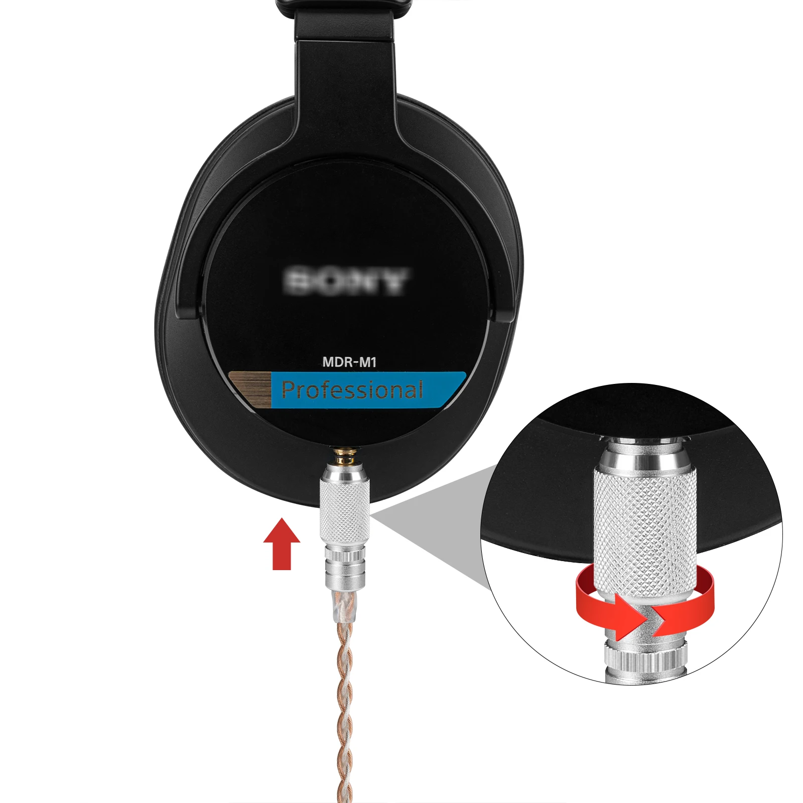 SONY MDR-1A M1ST MOGAMI 2944 4.4mm5極 Sony MDR-MV1 / M1 Headphone Cable - Mogami 26AWG – Fog City Audio