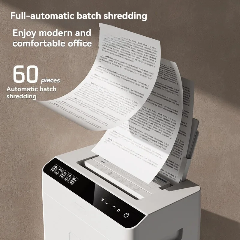 High-capacity Office Shredder with Five-level Security and Shredding Function It Can Shred Large Volumes of Documents and CDs