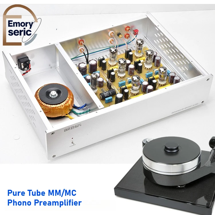 Replica of German D.Klimo Phono Stage Finished Pure Tube MM/MC Phono Preamplifier HiFi Audiophile Turntable Amp