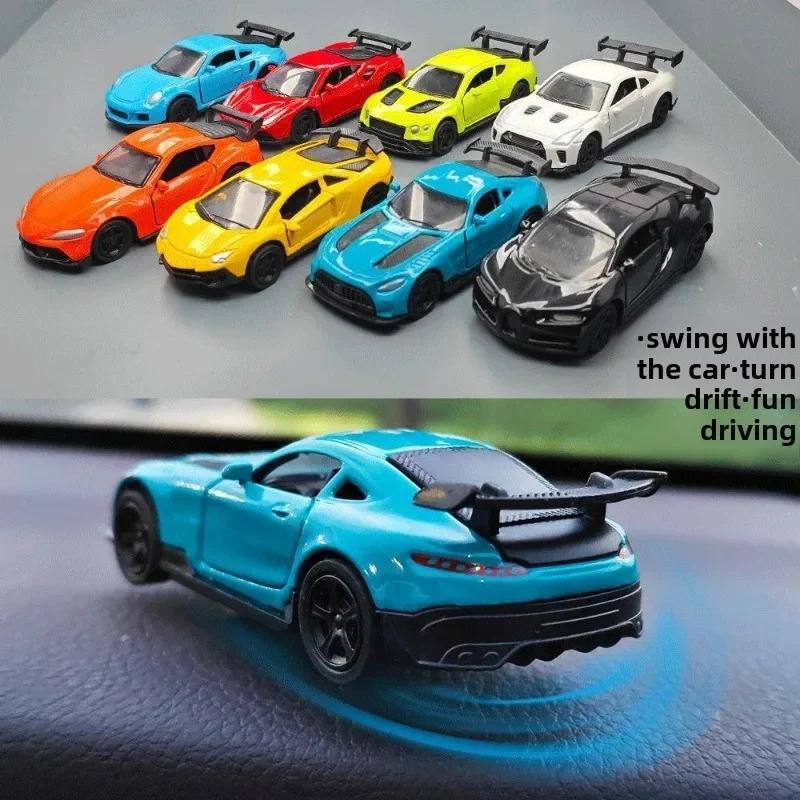 

AE86 Drift Car Center Console Dynamic Ornament Novel Funny Turn Rotating Car Model Can Drift Ornament Christmas Gift