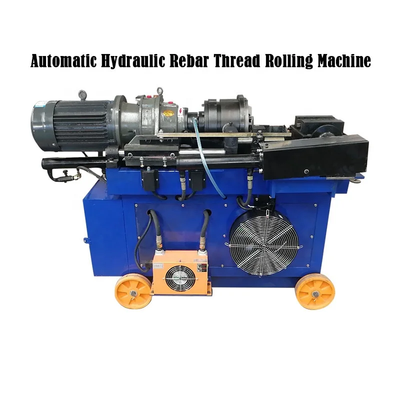 Customized Automatic Hydraulic Steel Bar Threading Machine Rebar Parallel Rolling Machine With Motor As Core Component