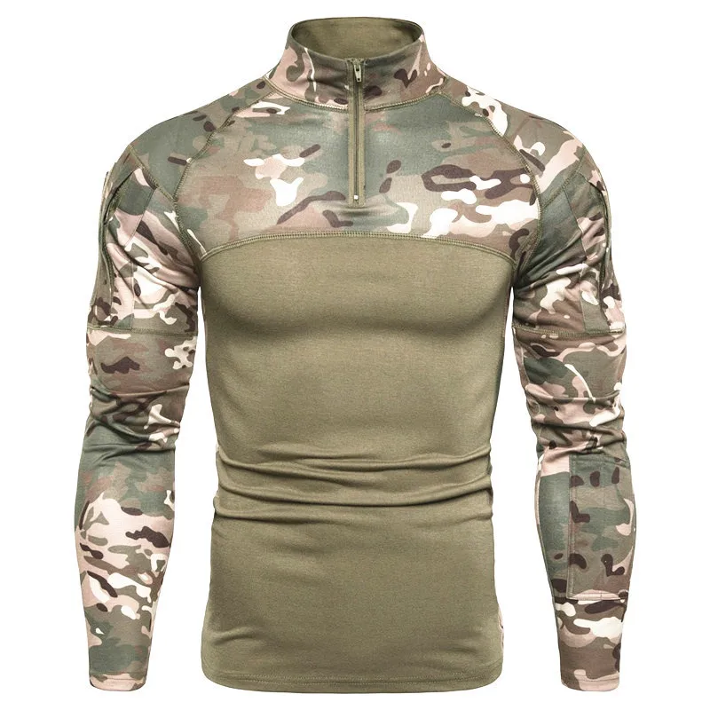 Outdoor Camouflage Combat Training Frog Tactical Suit Men's and Women's Universal Fitness Slim Fit Fast Drying Long Sleeved