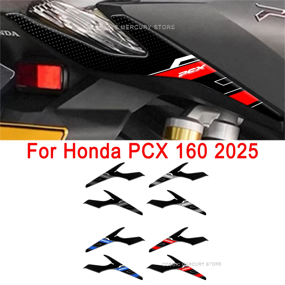 

Motorcycle Tank Pad Sticker Protective Stickers Kit 3D Gel Epoxy Resin Stickers For Honda PCX 160 2025 Rear taillight sticker