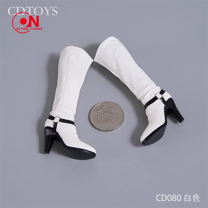cdtoys CD080 1/6 مقياس الإناث أحذية طويلة جوفاء الأحذية نموذج صالح 12 ''أنثى الجندي عمل الشكل دمى الجسم