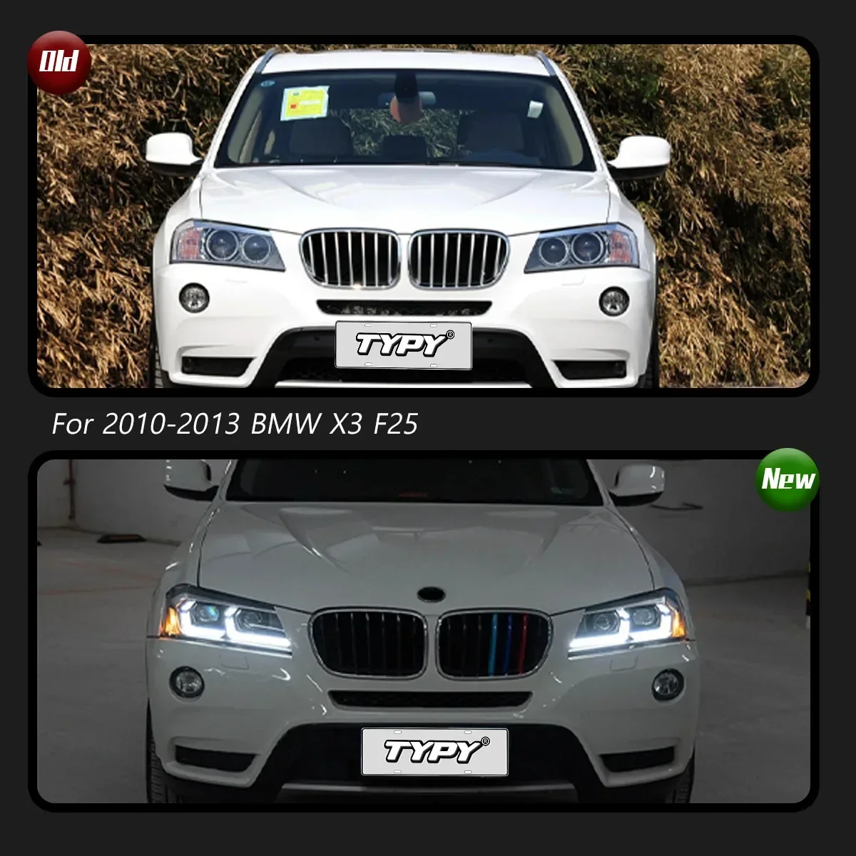 

TYPY Car For BMW X3 F25 Headlight 2010-2013 Upgrade Modified to New DRL Dynamic Turn Signal LED Headlight Auto Accessories
