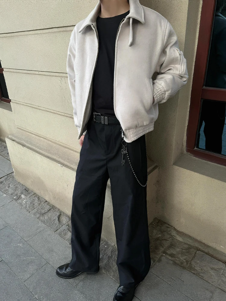 

Мужская рабочая куртка цвета хаки из хлопка, весенняя, в американском ретро-стиле, свободного кроя, с воротником-стойкой и застежкой-молнией