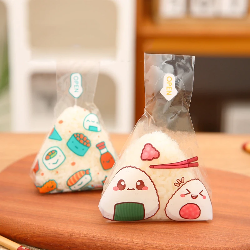 

Треугольная упаковочная бумага для риса и овощей в рулонах, треугольная рисовая шариковая одноразовая упаковочная сумка, сумка для суши, аксессуары для суши-бенто