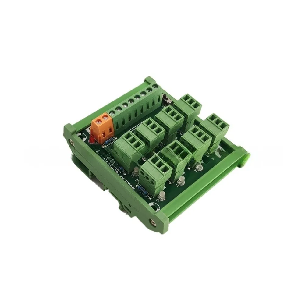 8 Channel Terminal Block for proximity Switches 3 Wire Input NPN for pnp Support LED Indicator Copper Contacts Green