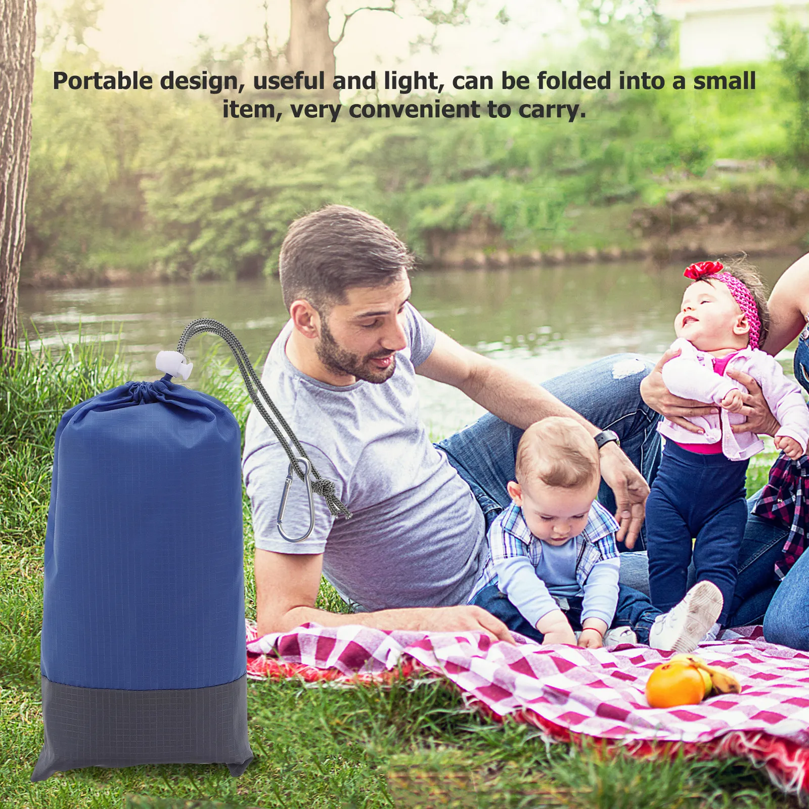 

1 шт., водонепроницаемое одеяло для пикника, портативный легкий пляжный коврик для отдыха на открытом воздухе, складной коврик для кемпинга, устойчивый к песку