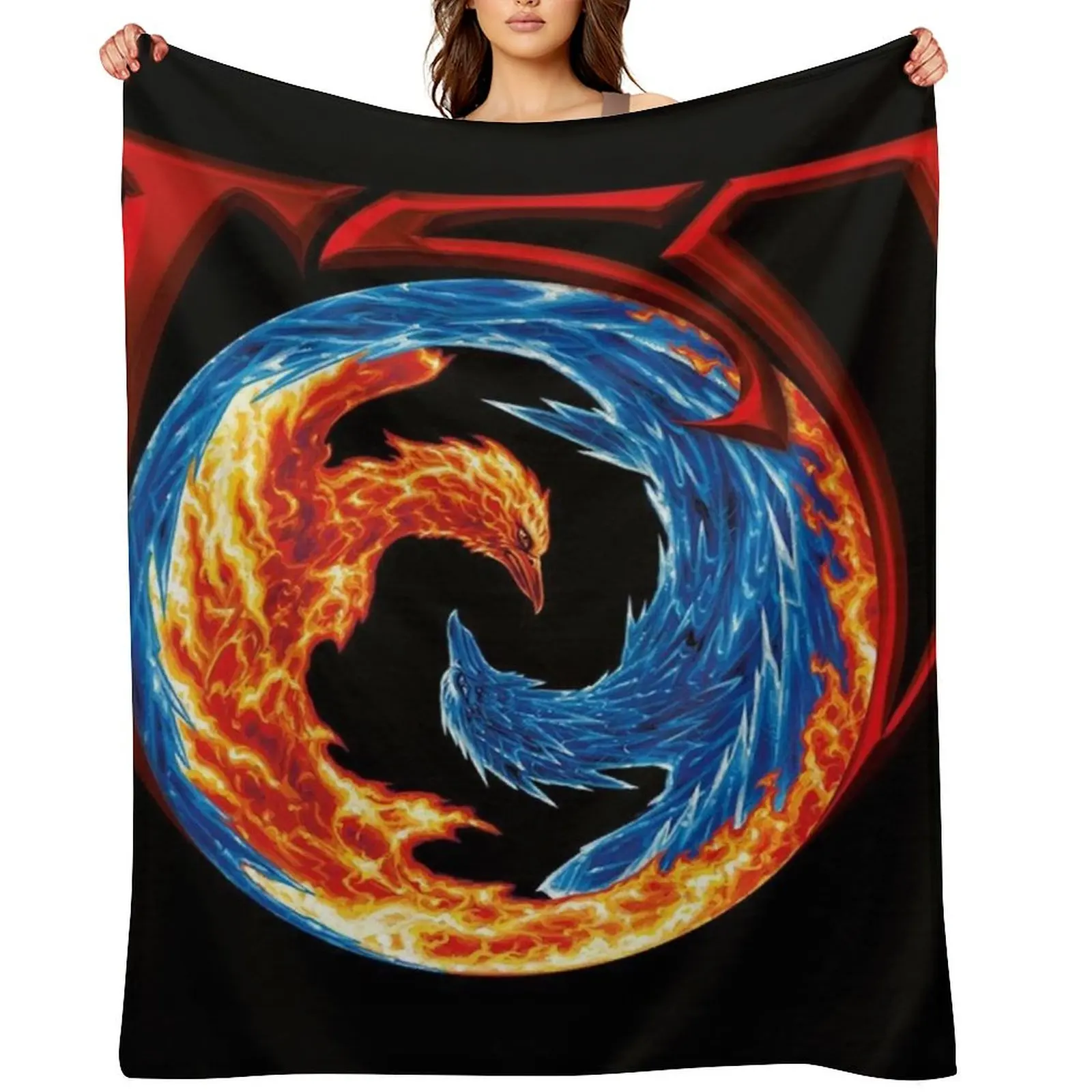 

Trans Siberian Orchestra Logo Throw Blanket Designers Sofa cosplay anime Bed linens Blankets