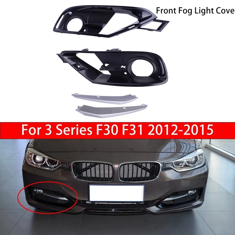 

Front Fog Lamp Cover Automotive For BMW 3 Series F30 F31 2012-2015 51117300739 51117300740 51117293105 51117293106 Parts