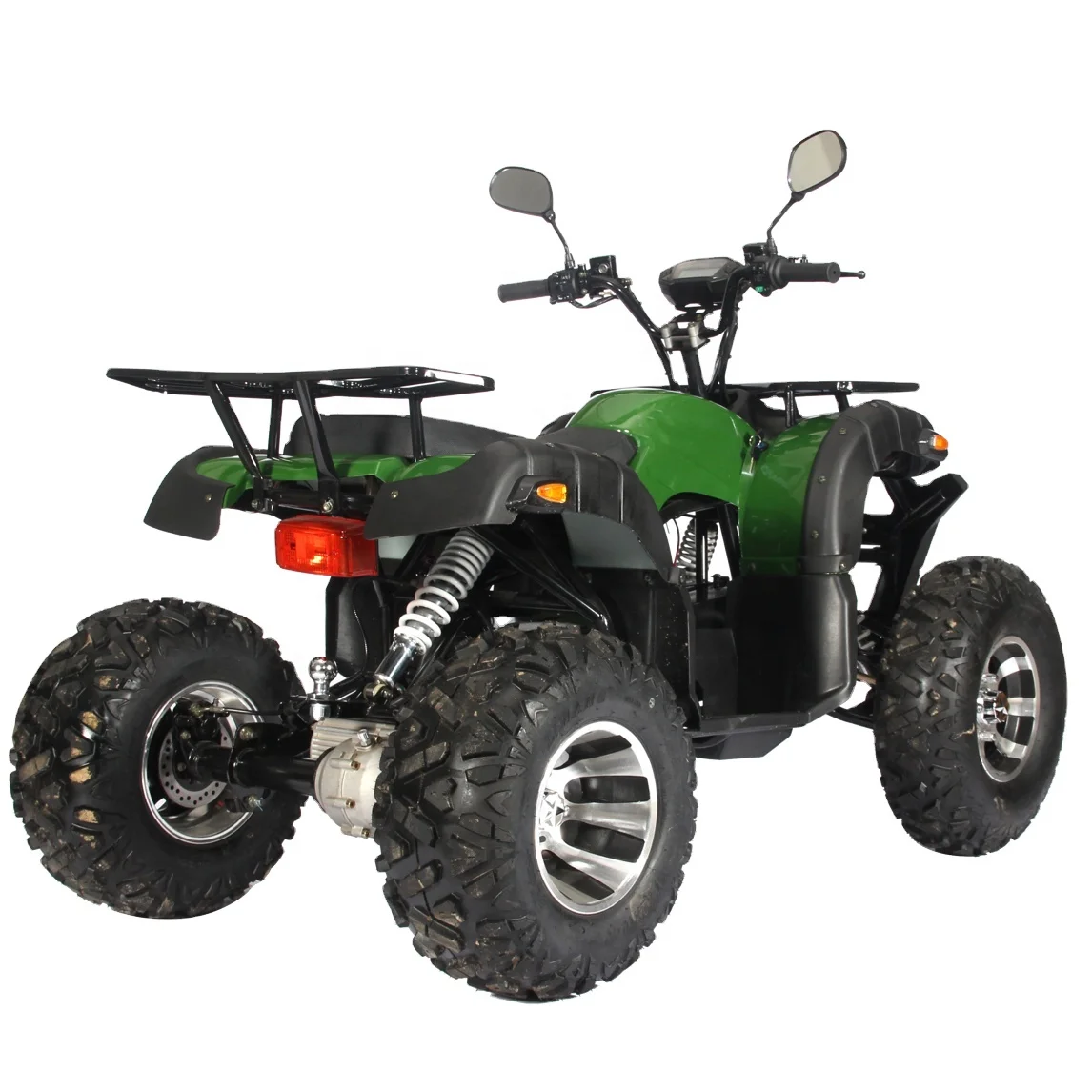 72V 3000W Dual Motor Electric ATV , 4WD 84Nm High Torque Lead-Acid Quad, 40 Deg Climb All Terrain Off Road Vehicle.