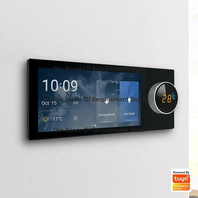 a Smart Home Control System WiFi Multi-function Touch Screen  Hub Gateway BLE In-wall Central Control Switch Panel