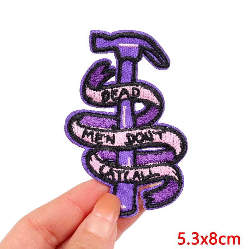 Feminism Patch DIY Iron On Patches For Clothing Girl Power Embroidery Patch Slogan Patches On Clothes Sewing Embroidered Sticker