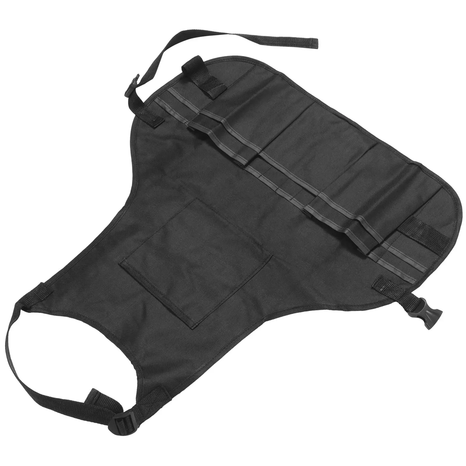 

Painting Apron Black Size S Waterproof Oilproof Art Workwear with Multi Pockets Adjustable Neck and Back Strap for Artists