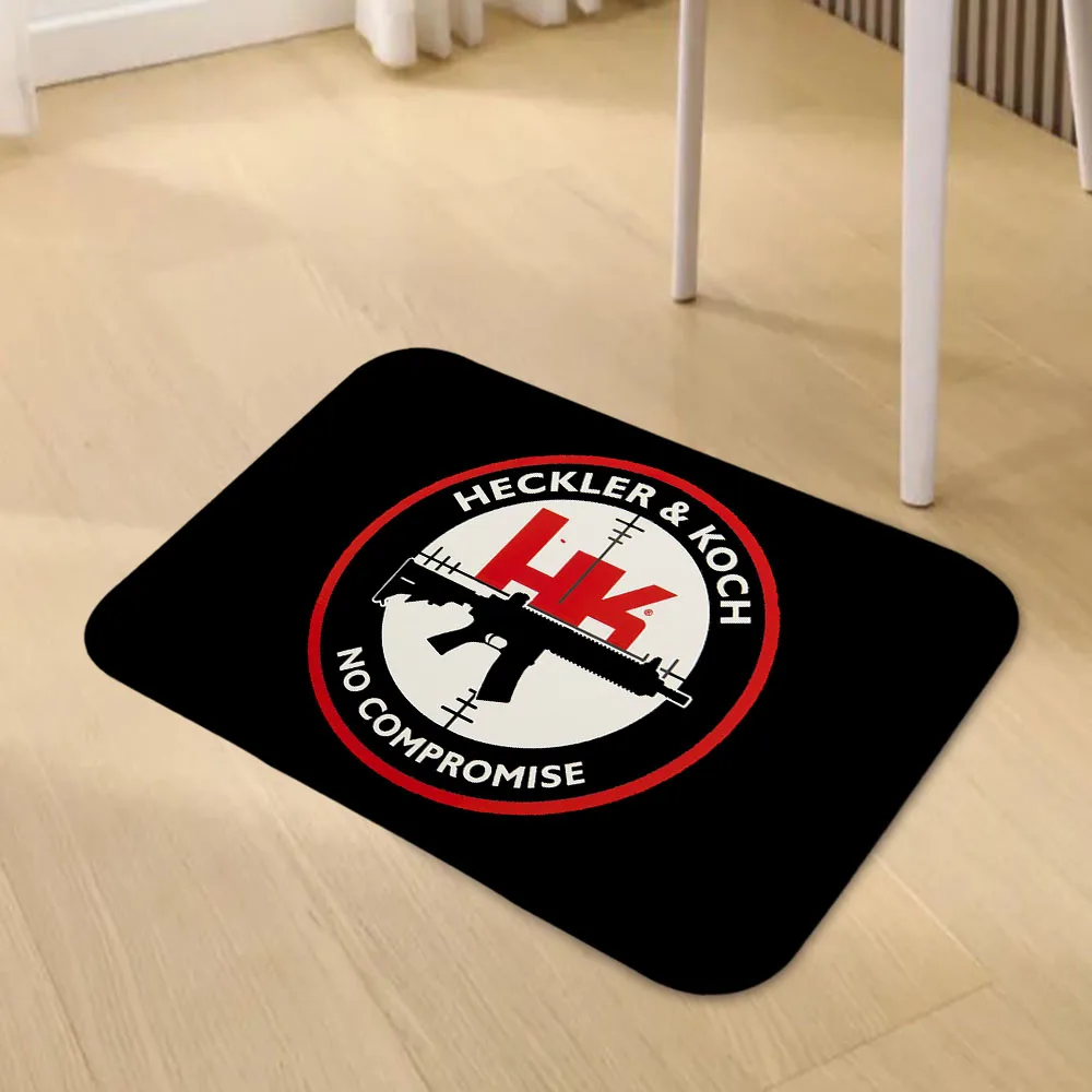 Hk Heckler Koch No Compromise Doormat Living Room Carpet Entrance Bathroom Floor Mat  Door Rug Home Decoration 156