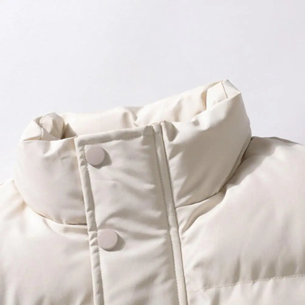 

Autumn/winter Thickened Warm Cotton-padded Down Coat Stand Collar For Men Women Slimming Vest Trendy Shoulder Vest Coat 2025