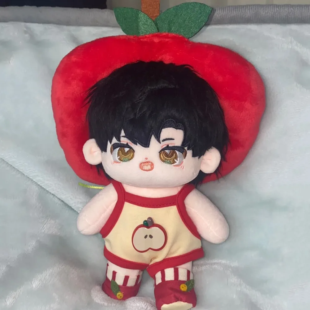 

1 set Clothes Tomato Skirt 20cm Cotton Clothes Red Set with Shoes Cotton 's Clothes Mini Fashion Clothes 20cm Cotton