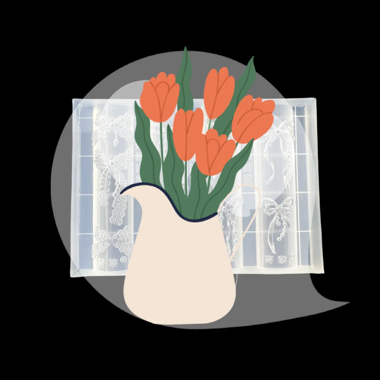 Bowknot 3d silicone molde de unhas doce flor coração rendas modelos de unhas transparentes diy decoração da arte do prego manicure ferramenta de design