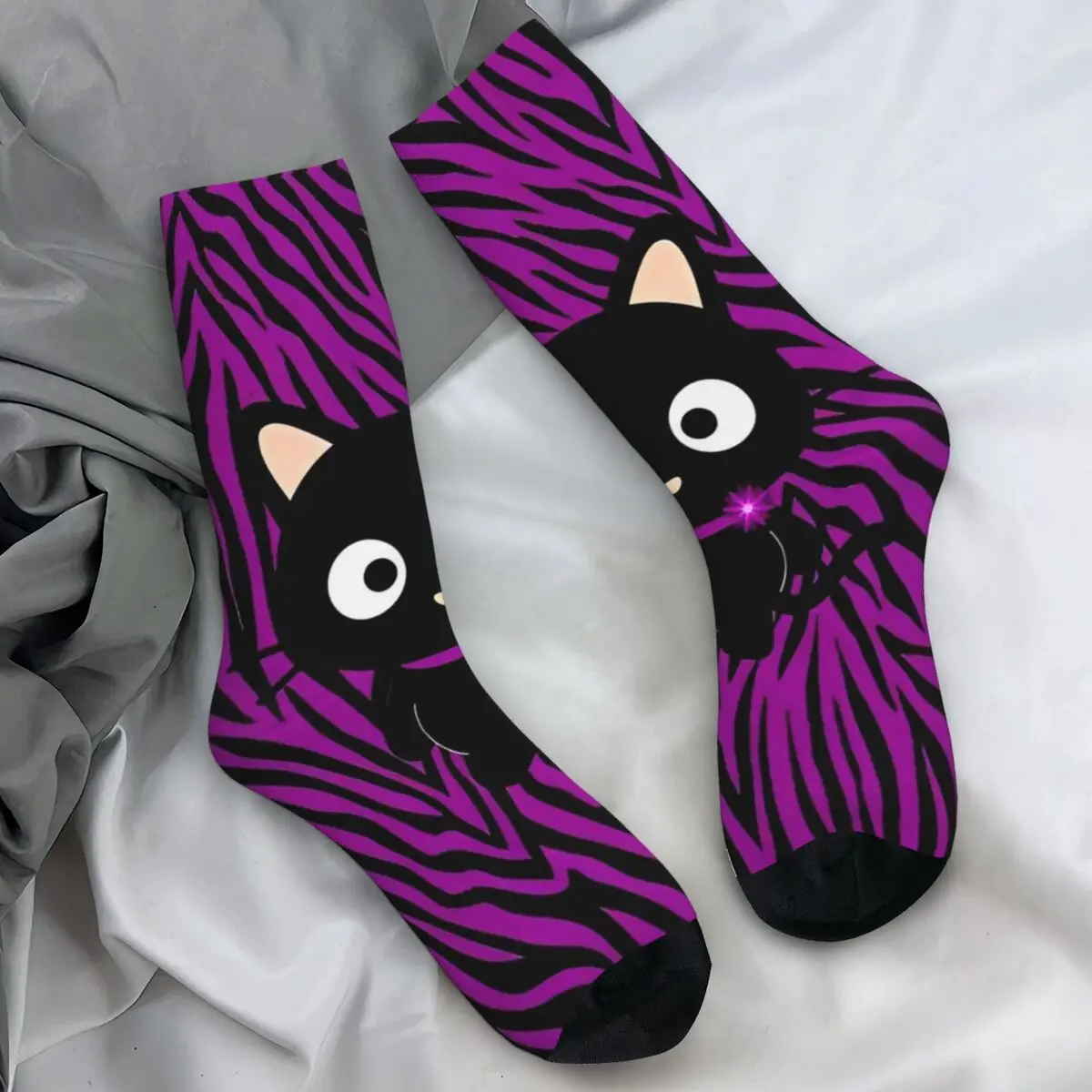 

Sanrio Chocochat Socks Elegant Stockings Couple Medium Soft Running Sports Socks Autumn Pattern Anti Skid Socks
