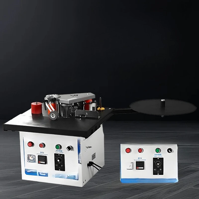 Mini portable edge banding machine for woodworking Double-sided gluing Portable household paint-free board Self-breaking belt