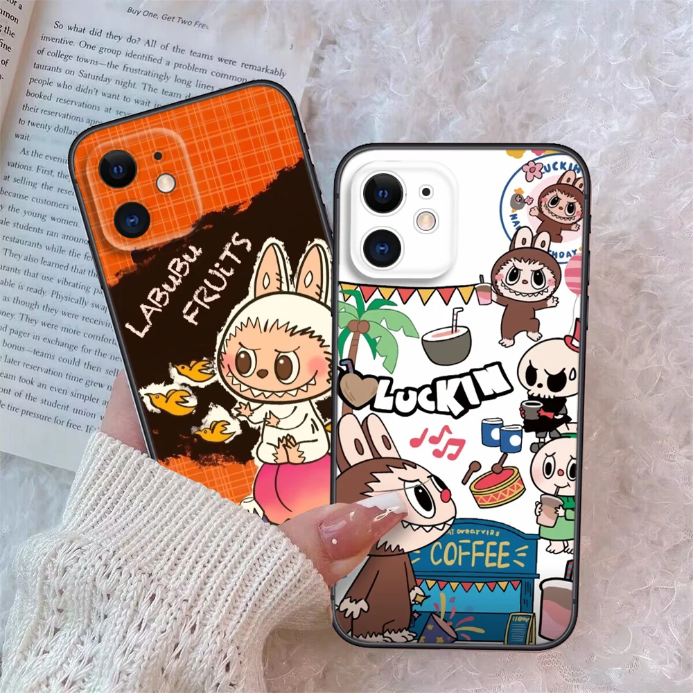 L-labubu cartoon Soft phoneCase for Xiaomi Mi A2 A3 Poco F1 F2 F3 GT M2 M3 M4 M5 C40 X2 X3 NFC X4 pro