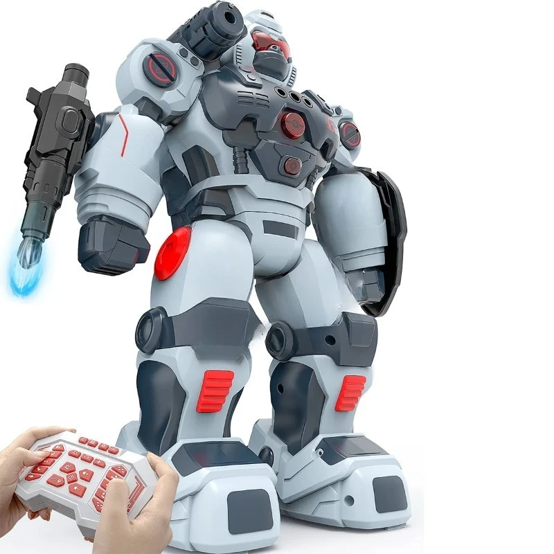 لعبة روبوت تعليمية قابلة للبرمجة للأطفال مع استشعار ذكي للإيماءات وجهاز تحكم عن بعد وأوضاع الغناء والرقص الممتعة