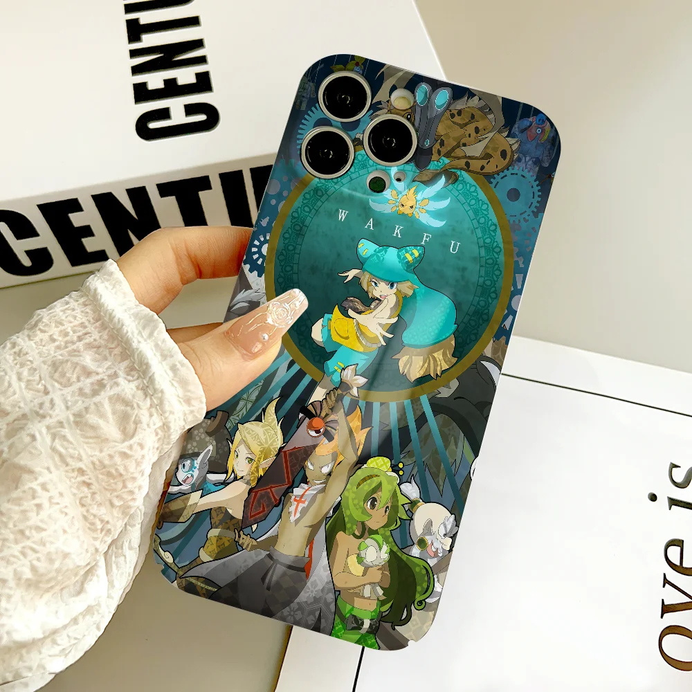 ألعاب المغامرة W-wakfu جراب هاتف FUNDA آيفون 17 16 15 14 13 12 11 Plus Pro Max Mini لامع HD غطاء صلب فيلم