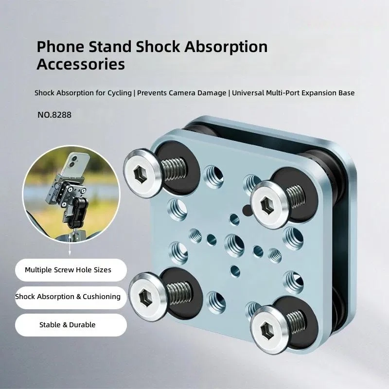 for Motorcycle Phone Mount Shock Absorption Module Anti Shake Porous Expansion Ball Head 180 Degree Adjustable