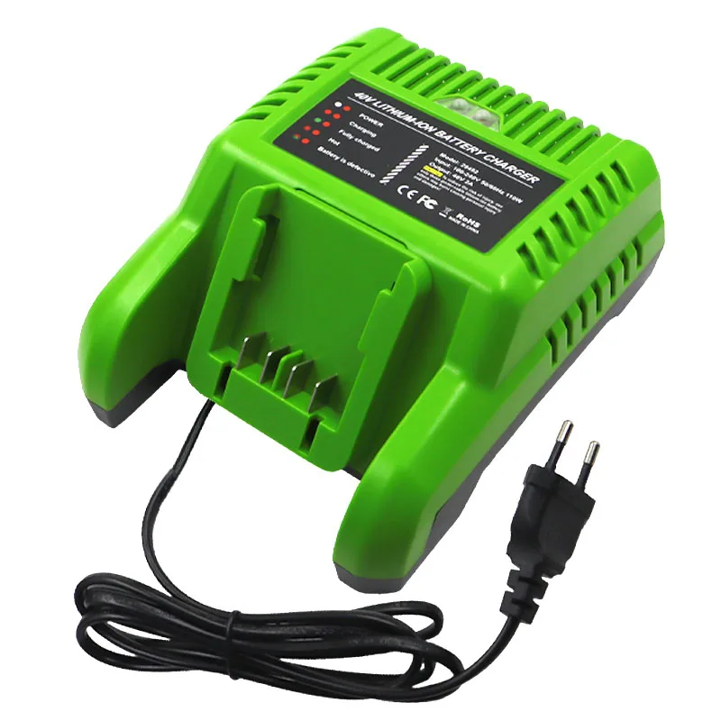 

Power Tool Accessories For GreenWorks 40V Lithium Battery 29482 29472 ST40B410 BA40L210 STBA40B210 29462 20262 29282 Charger