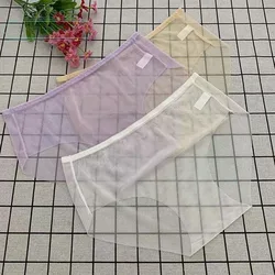 Transparent Mesh Sexy Panties Women's Fully Transparent Temptation Hot Panties Summer Breathable Women's Briefs Sissy Panties