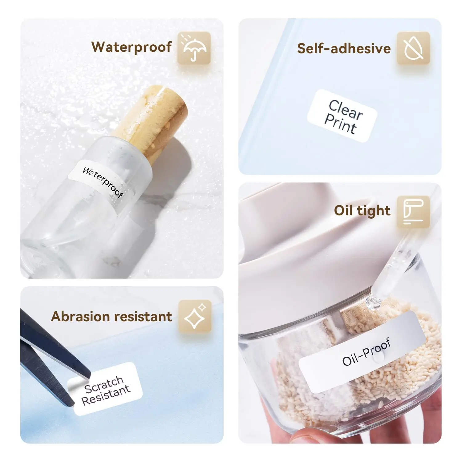 Niimbot Label Paper Rolls Thermal Label Tape Sticker BPA Free Self-adhesive Printer Stickers For Niimbot D110 D11 Mini Printer