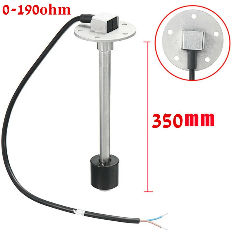 52mm F-E Waterstandmeters 0-190ohm 0-180ohm 240-33ohm Signaal met 8 soorten achtergrondverlichting 100 150 200 250 300 350 450mm Sensor