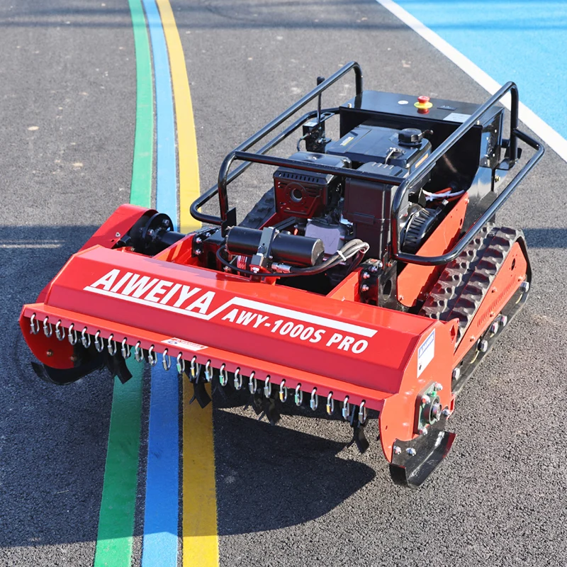 Customized China High Quality Diesel and Petrol Model Lawn Mower with Off-Road Remote All Terrain Automatic Lawn Mowing Robot