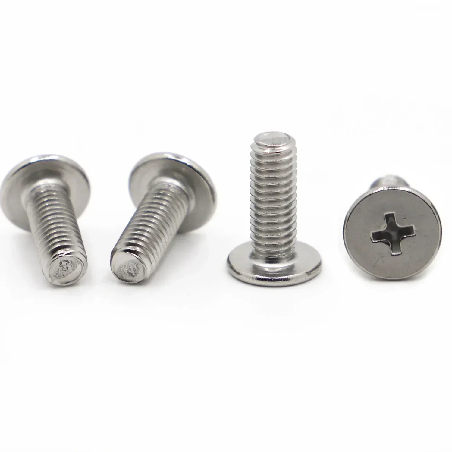 10-50pcs CM Screw 304 Stainless Steel Cross Phillips Ultra Thin Super Low Flat Wafer Head Bolt M2 M2.5 M3 M4 M5 M6