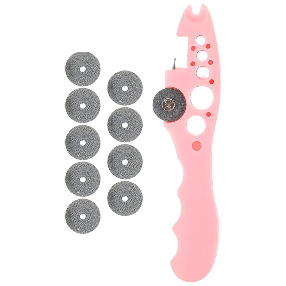 

1 set Ampoule Bottle Pink Compact Lightweight Ergonomic Medical Bottle Opener Grinding Wheel Safe Tool