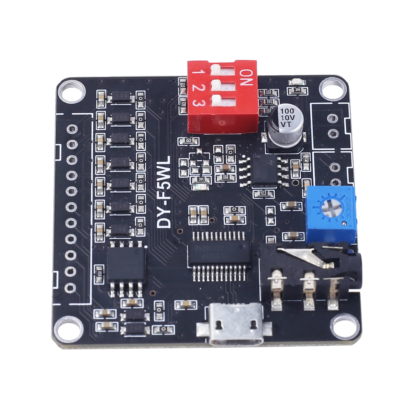 Mp3 Speler Geluidsmodule Voice Playback Board 5W Dc 3.7V/5V Muziek Eindversterker 32Mbit Flash Wav Uart Controller Voor Arduino