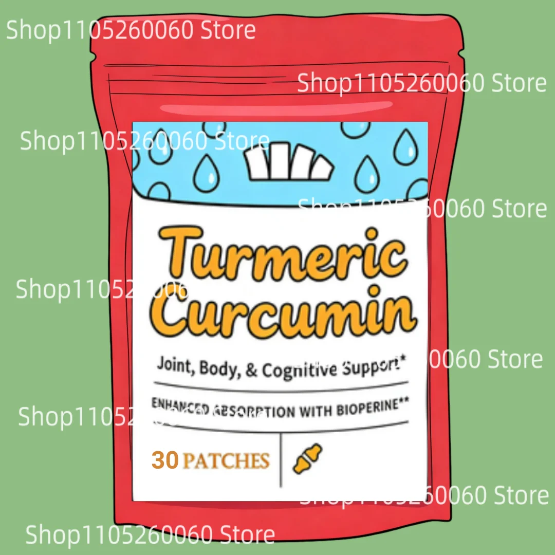 Turmeric Curcumin Transdermal Patches Joint, Health & Cognitive Support- 30 Patches
