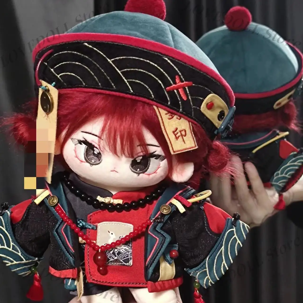 

Black Red Retro Fashion Set Doll Cosplay Costume For 20cm Plush Stuffed Doll Body Plushie Pillow Toy Dolls Clothing New