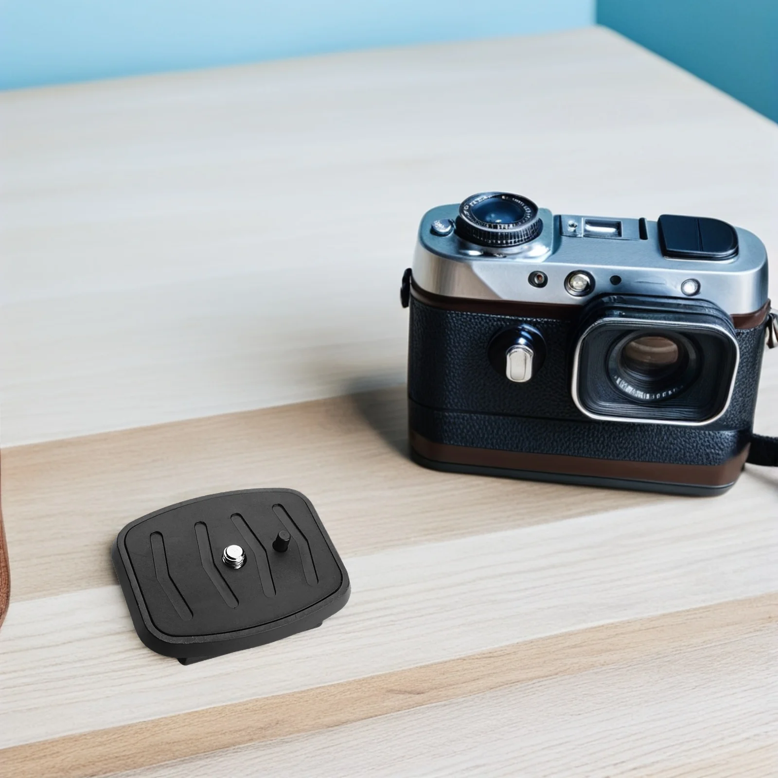 

2Pcs Tripod Quick Release Plate Camera Mount Adapter Durable Plastic Fine Workmanship Reliable Sturdy Efficient