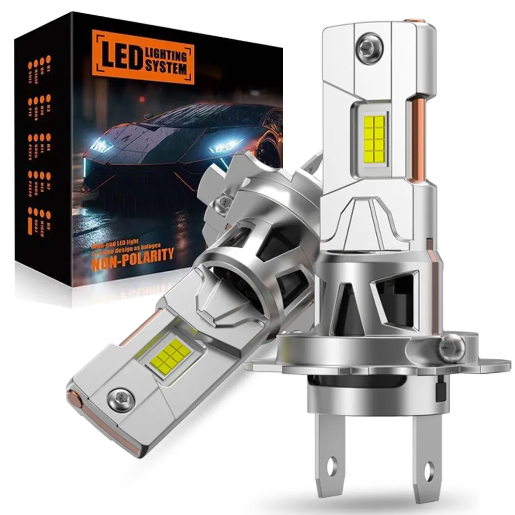 25000LM H7 LED Headlight Bulb Mini Copper Tube CSP for Car Headlamp Auto Diode Lamps Canbus H7 Turbo Fan Led 6500K 12V