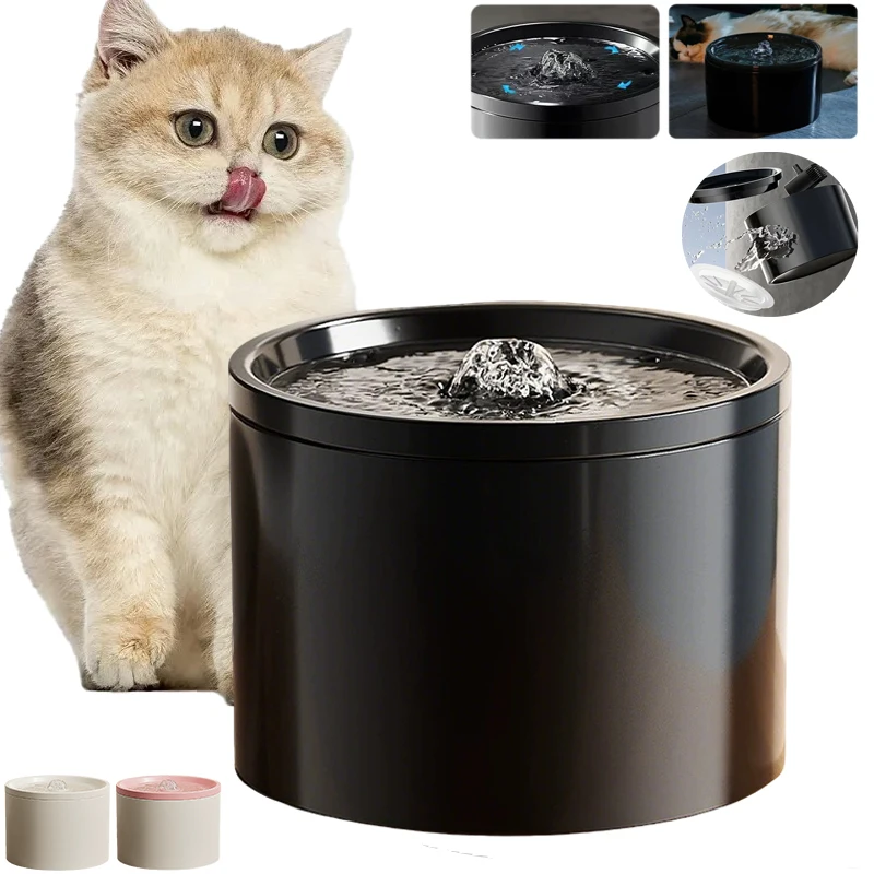 

Ceramic Cat Automatic Water Dispenser Large Capacity Silent Circulation Filtration Detachable Drinking Product Поилка Для Кошек