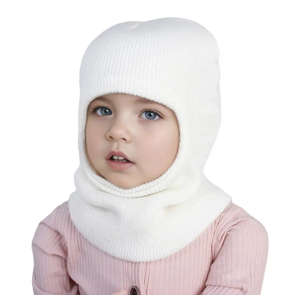 Children Warm Winter Cap Winter Headwear for Toddlers Cozy Winter Hat Scarf Set for Kids Knitted Ear Cap with for 1 8