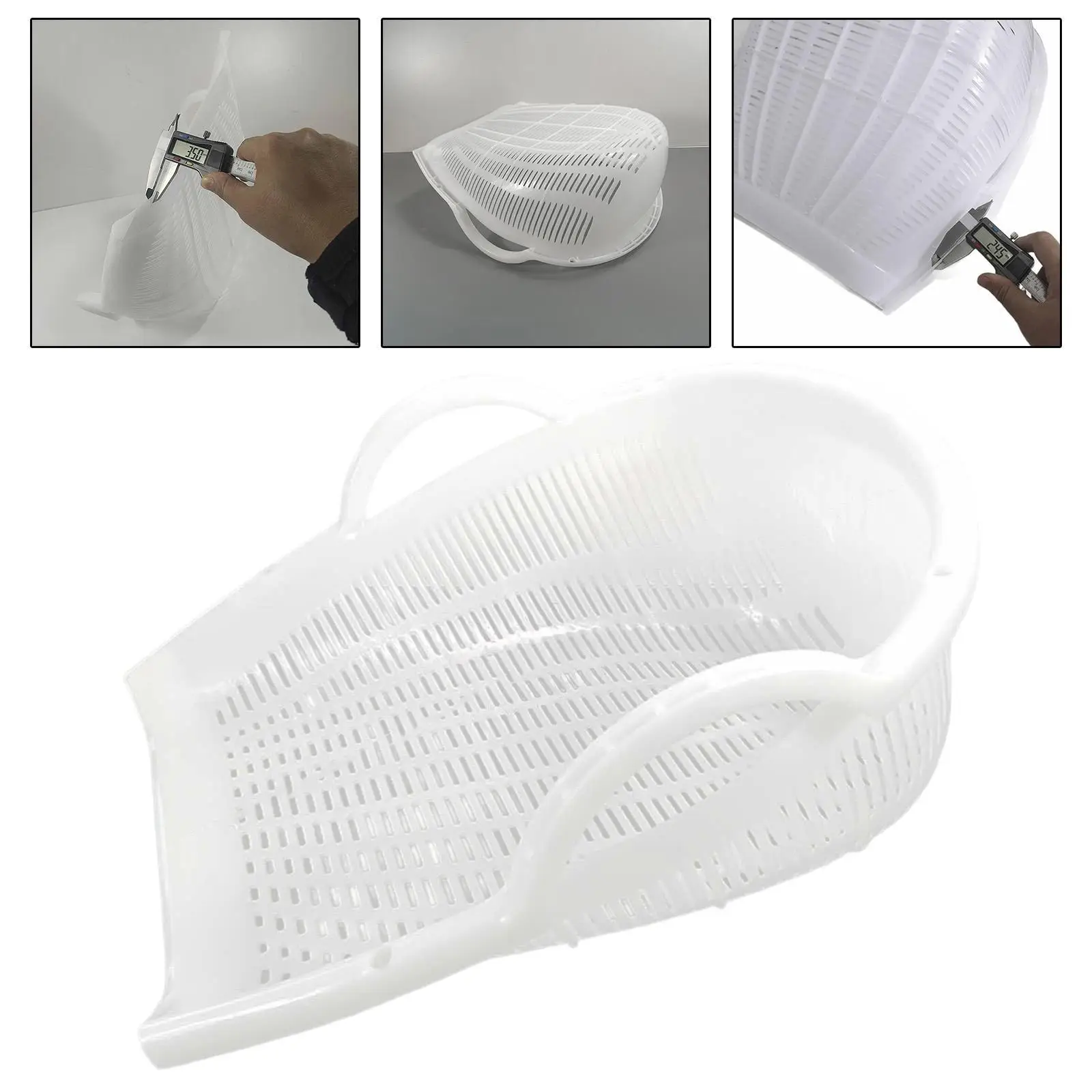 

Sand Sifter Sieve Hollow Out Multipurpose with Double Ear Sturdy Garden Sieve Pan for Garden Agricultural Household Home Garage